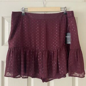 Plus size skort